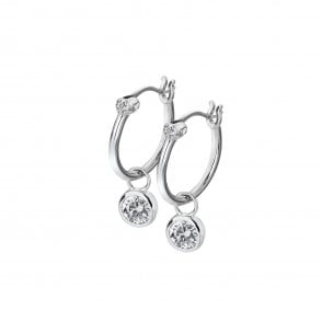 White Topaz Drop Earrings