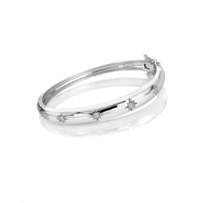 White Topaz Set Bangle