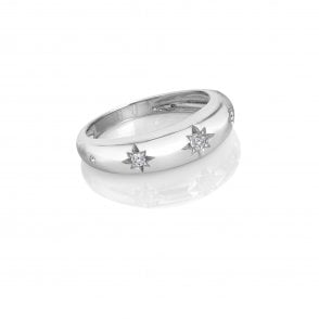 White Topaz Set Ring