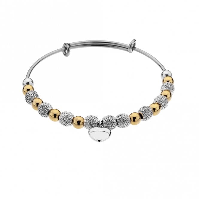 Yellow Gold and Silver Plated ULA Bangle