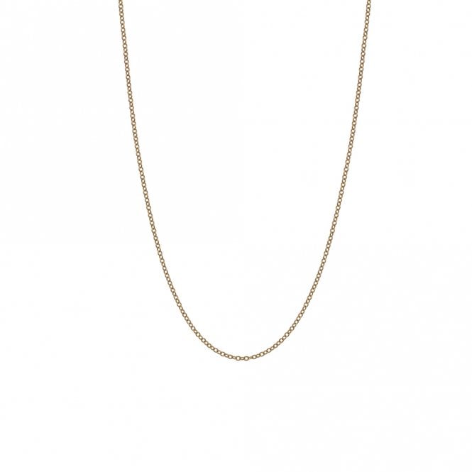 Yellow Gold Plate Sterling Silver Trace Chain 24 inch